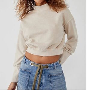 Free People | We The Free Nikki Sweatshirt Crop Top Size XS NWT